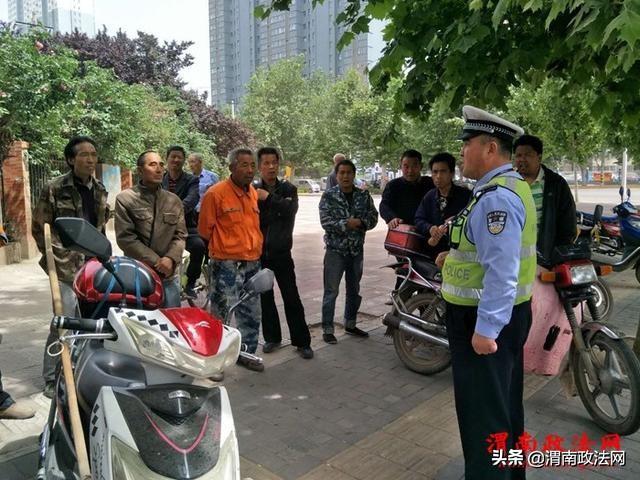 高新交警大队深入劳务市场开展预防重特大交通事故宣传活动