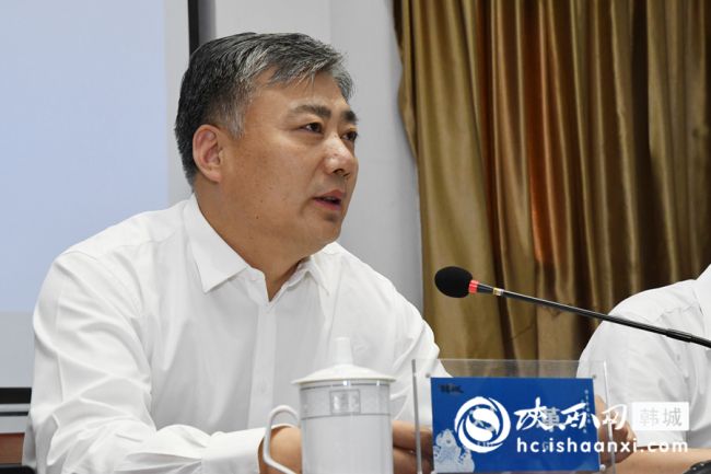 ③韩城市委常委、政法委书记刘革讲话。记者 闫少波 摄