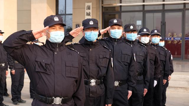 五星红旗迎风扬 吹响全警练兵“集结号”—蒲城公安召开2020年春训暨疫情防控实战练兵讲评总结会