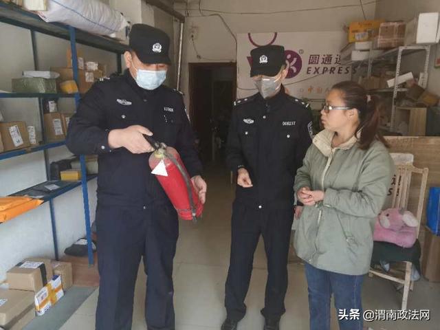 合阳县金水派出所对辖区行业场所进行安全检查（图）