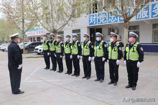 渭南高新交警大队开展交通事故演练活动（图）