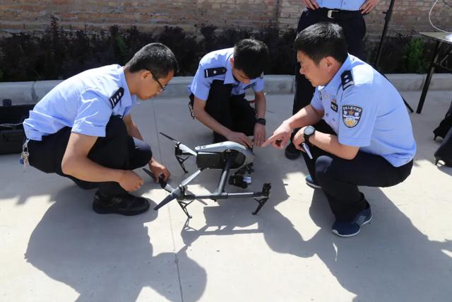 渭南市公安局警务保障处来合检查指导警用无人机练兵比武工作