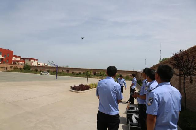 渭南市公安局警务保障处来合检查指导警用无人机练兵比武工作