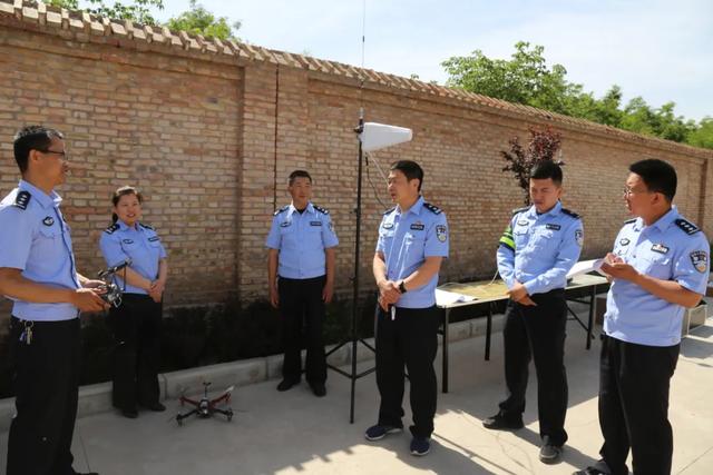 渭南市公安局警务保障处来合检查指导警用无人机练兵比武工作