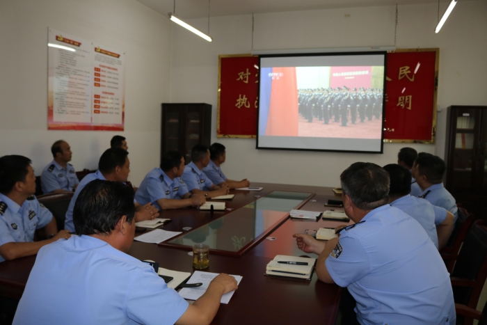 高新交警大队组织学习习近平总书记重要训词精神