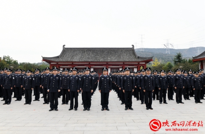 渭南市公安局临渭分局开展“滋养初心、践行使命”革命理想教育活动（组图）