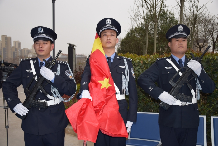 又帅又飒!今天蒲城警营战斗力爆棚—蒲城县公安局成功举办教育整顿暨春训练兵会操活动