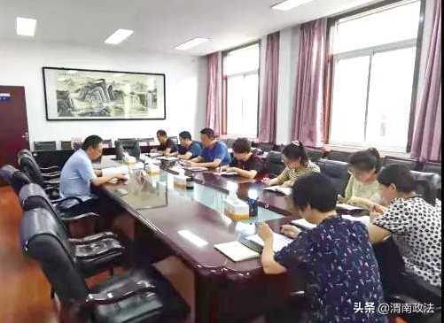 渭南市人民检察院第十二党支部召开专题组织生活会（图）