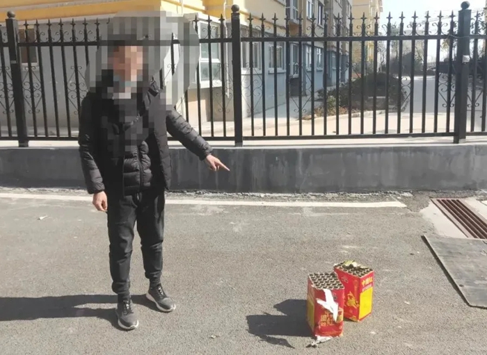 合阳公安快速处置一起违规燃放烟花爆竹案。