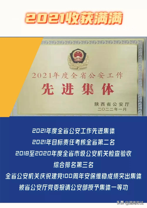 一图通览 | 渭南公安2022追赶超越蓝图