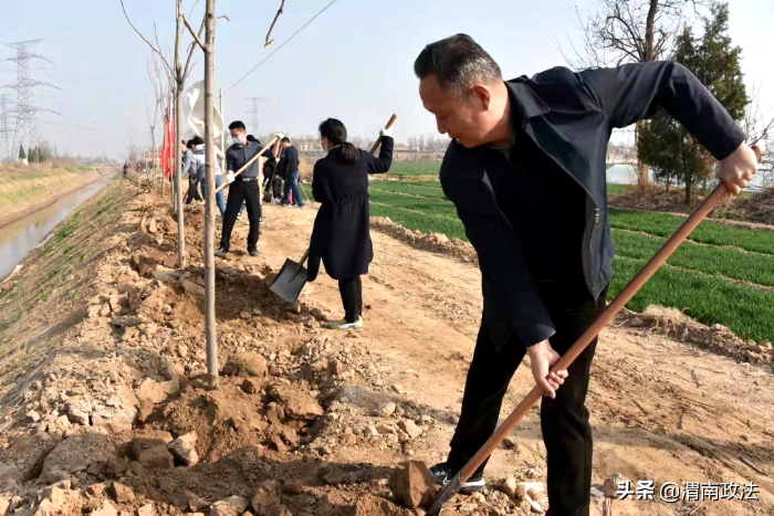 渭南市司法局开展义务植树活动（图）