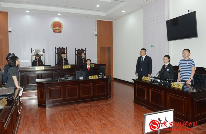 渭南中院“法院开放日”迎来“小法官”(组图)