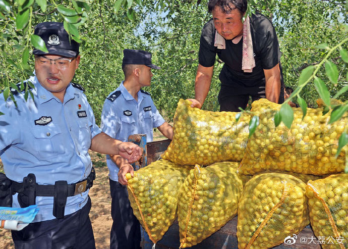 大荔公安下寨派出所民警走进枣园和水枣交易市场开展反诈宣传活动。