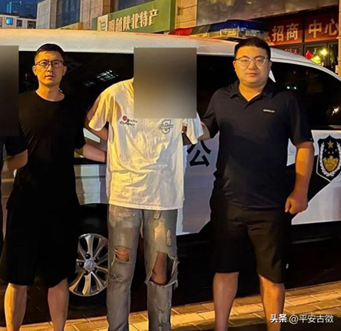 澄城公安民警成功抓获吸毒人员一名。