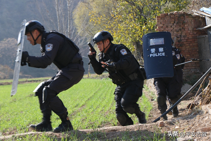 近日，澄城公安巡特警大队组织开展冬季野外武装拉动演练。