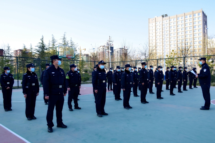 蒲城公安组织开展2022年度警衔晋升训练考核。