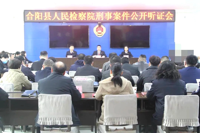合阳县人民检察院对王某某诈骗罪等10起案件集中进行公开听证。