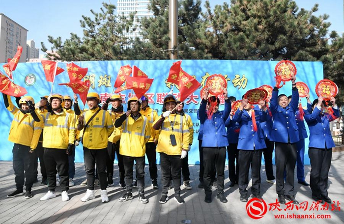 3月13日，“文明斑馬線 我們在行動 渭南主城區聯動大直播”活動成功舉辦。記者 王清 攝