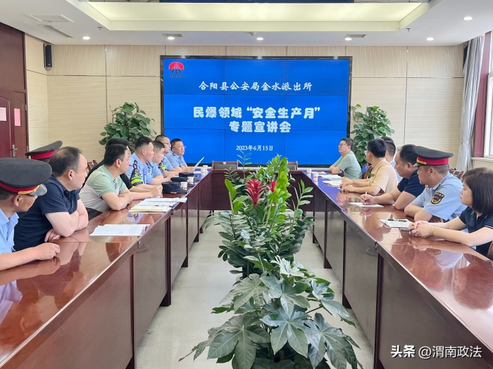 合阳公安金水派出所开展民爆企业安全大检查活动 .