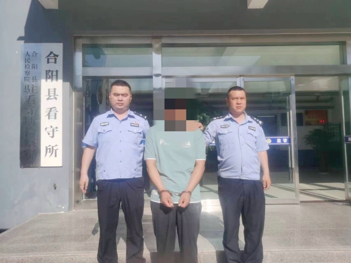 合阳公安成功抓获一名网上在逃人员。