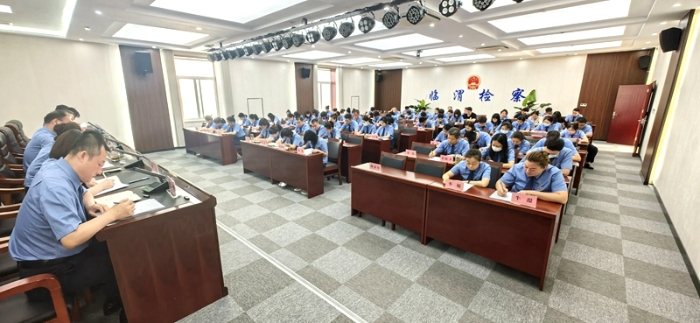臨渭區人民檢察院開展《中國共產黨政法工作條例》專項測試。
