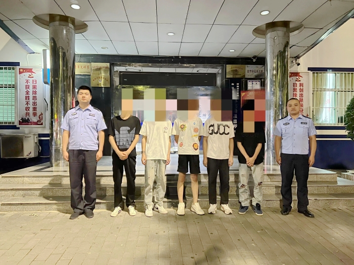 临渭公安环北路派出所成功抓获5名盗窃嫌疑人。