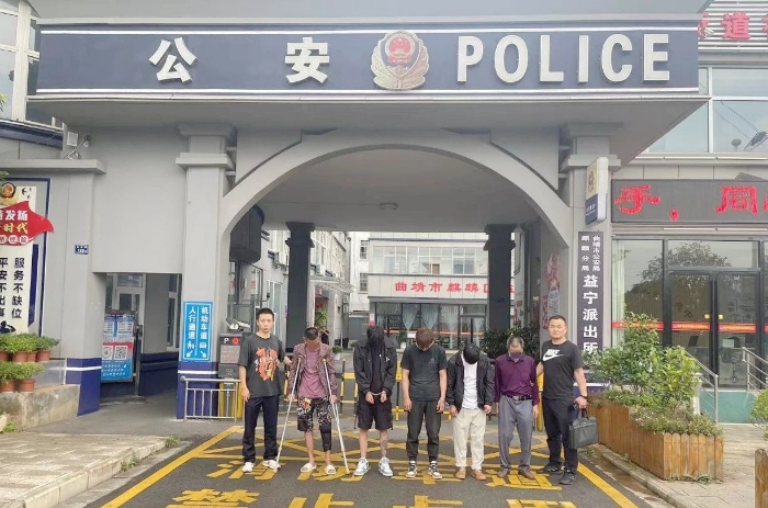 合阳公安抓获一诈骗团伙。