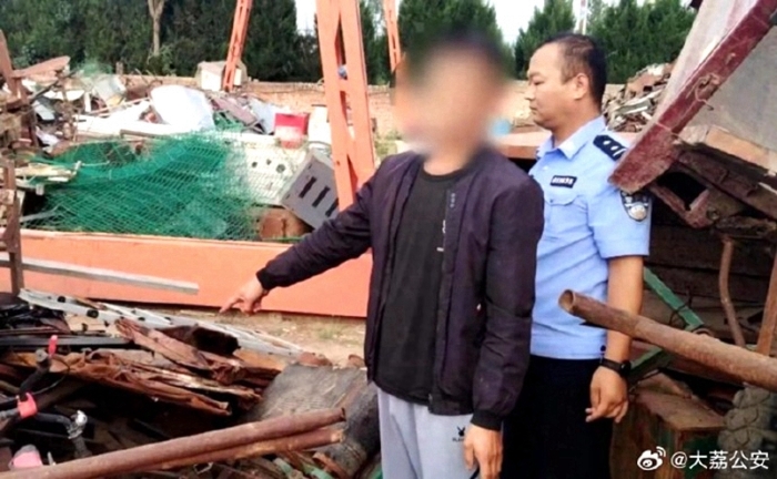 厂区出内贼 15吨钢材不翼而飞，大荔公安抓获嫌疑人。