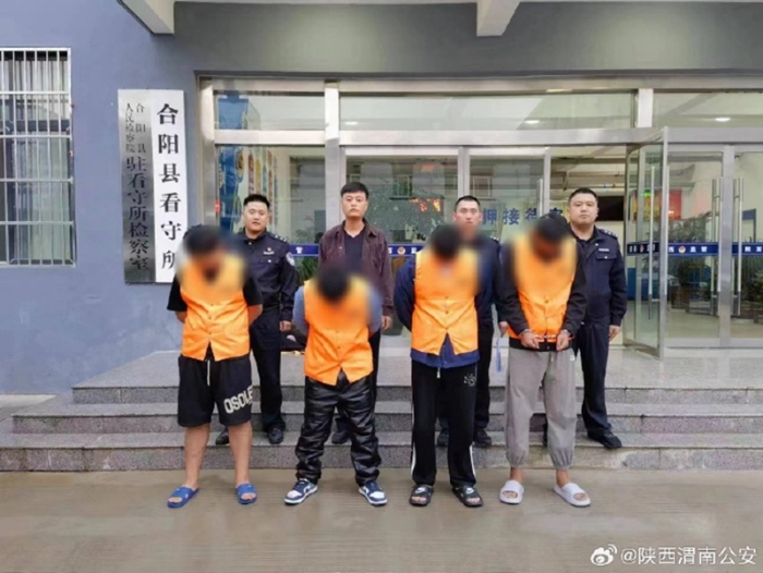 合阳公安摧毁一诈骗窝点。