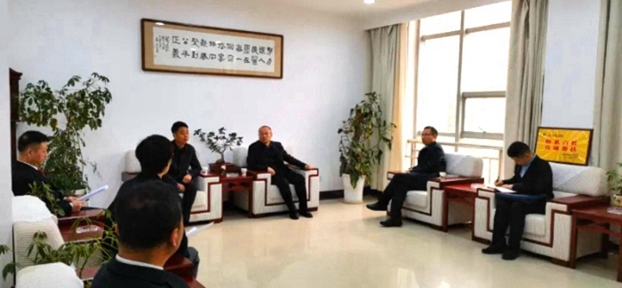 渭南市委政法委督导调研白水法院重点工作。