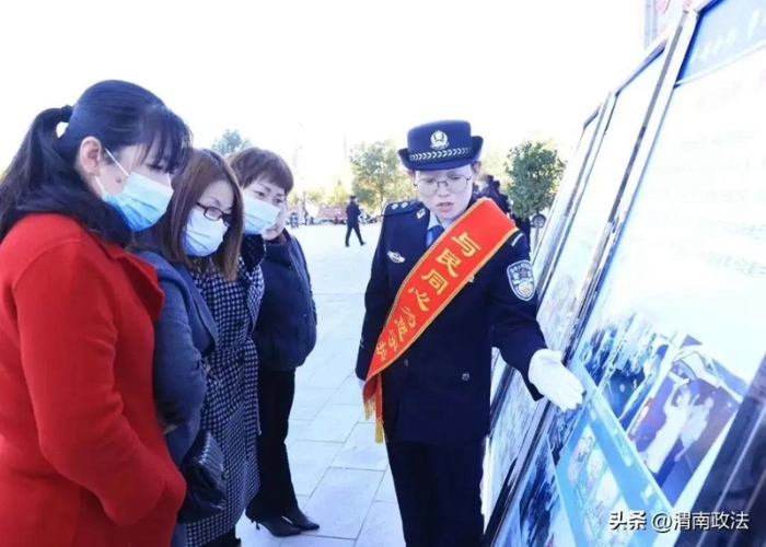 合阳公安常态化深入安防宣传，营造浓厚平安创建氛围。