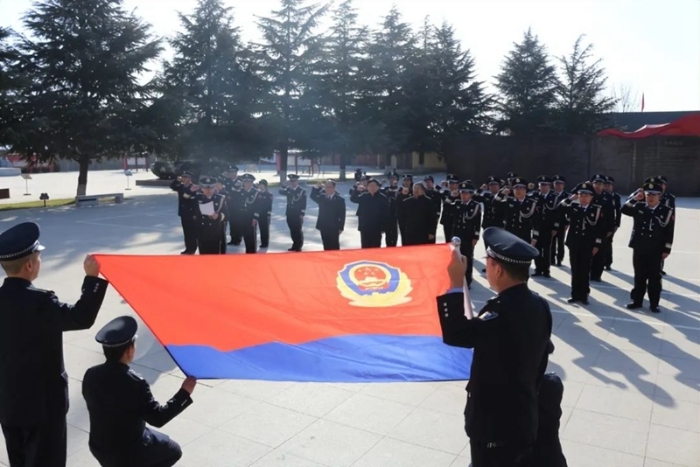 渭南市檢察機關司法警察隊伍開展慶祝第四個“中國人民警察節”活動。