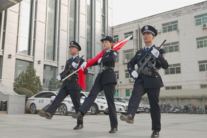 蒲城法院司法警察大队开展庆祝“中国人民警察节”系列活动。