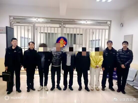 韩城公安抓获多名吸毒人员.