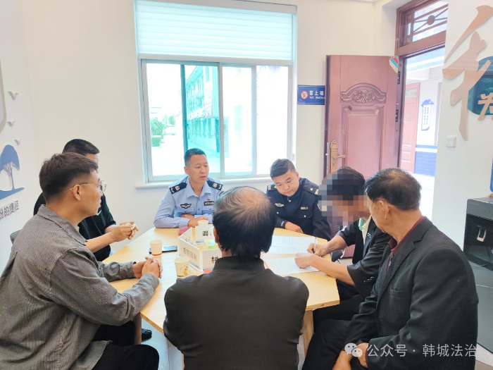 韩城市司法局西庄司法所成功调处一起因大棚租赁引发的邻里纠纷。