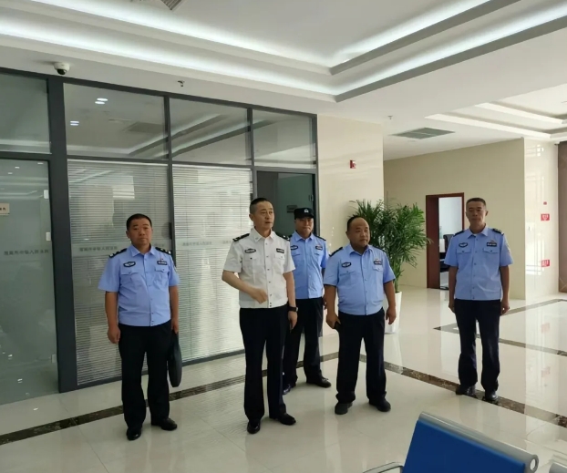 陕西高院司法警察总队来渭南中院督导检查司法警务安全工作。