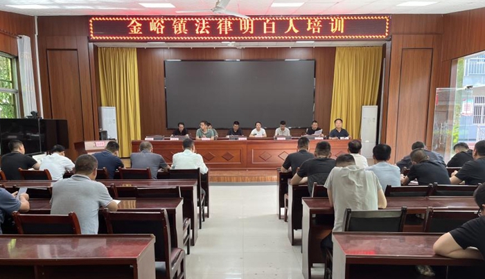 合阳县金峪司法所举办“法律明白人”培训会。