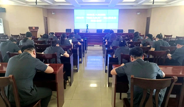 合阳法院开展“实战大练兵”书记员业务技能竞赛。