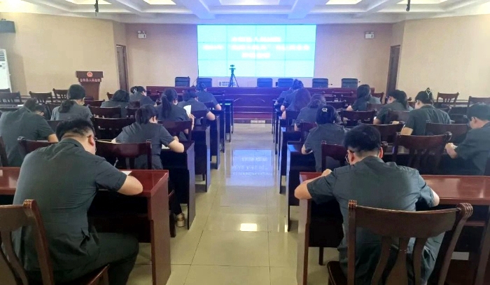 合阳法院开展“实战大练兵”书记员业务技能竞赛。