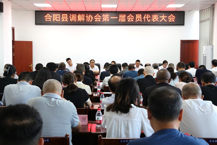 合阳县调解协会成立并成功召开首届全体会员代表会议。
