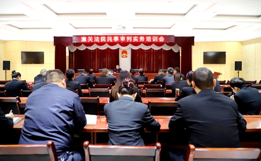 潼关法院组织开展民事审判实务培训.
