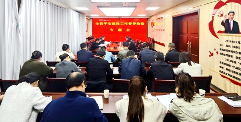 大荔县召开全县平安建设督导检查专题会。