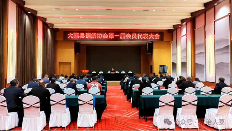 大荔县调解协会第一届会员代表大会召开。