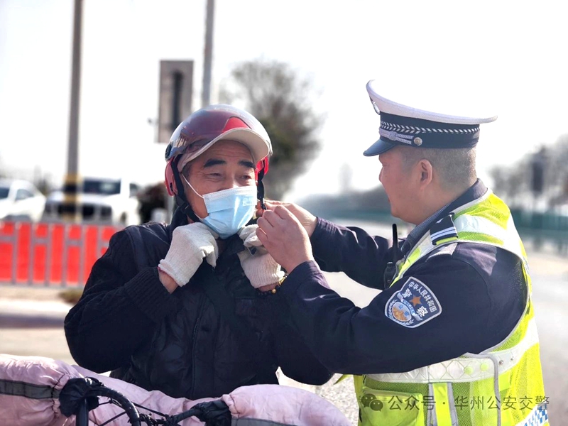 华州公安交警持续开展“一盔一带”专项整治行动。