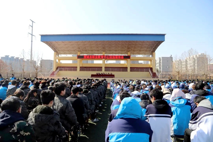 澄城县人民检察院送法进校园。