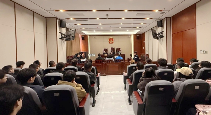 临渭区人民法院环境资源巡回审判点组织庭审观摩活动。