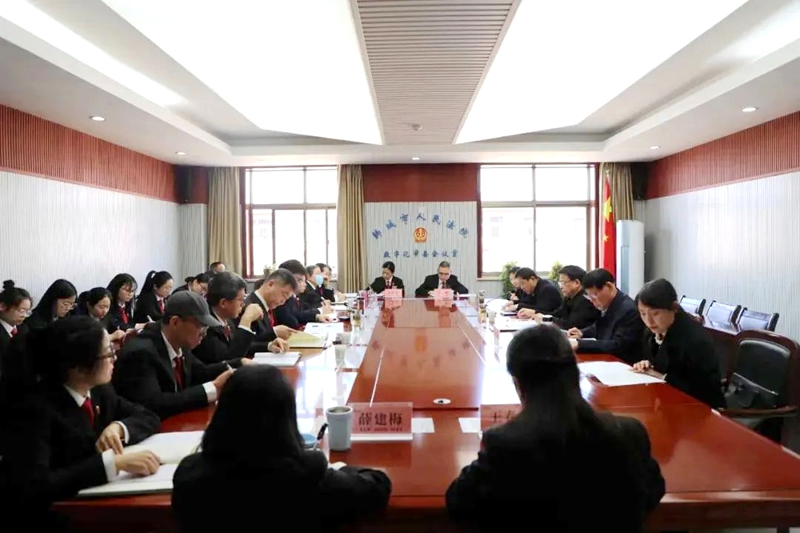 渭南中院赴韩城法院开展民事条线对下指导工作。