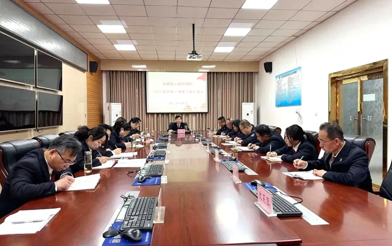 合阳县人民检察院召开2025年第1季度工作质效分析会。