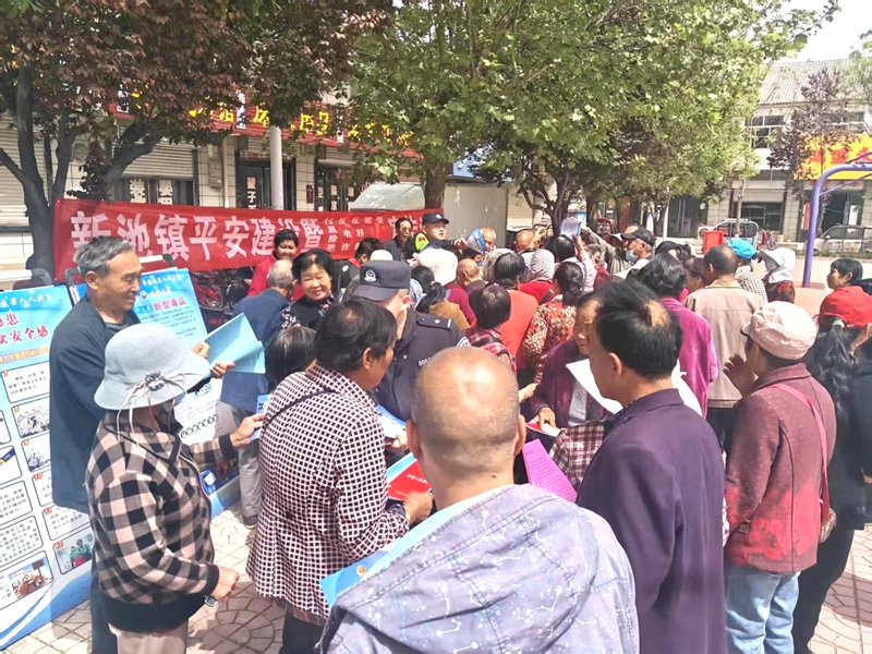 合阳县司法局新池司法所开展移风易俗普法宣传活动。