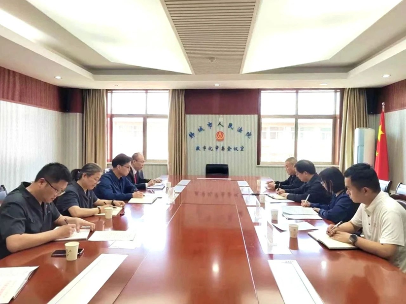 3 渭南市中级人民法院党组成员、副院长徐红卫带队调研指导韩城法院司法鉴定工作。